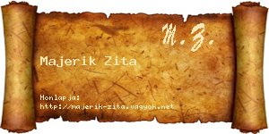 Majerik Zita névjegykártya